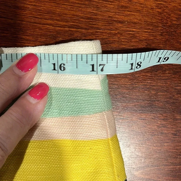 Loft Womens Mini Skirt 10 Multi Color Stripe Lined Back Zip Pink Blue Yellow EUC - Picture 7 of 9